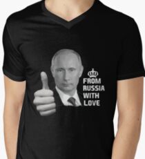 Vladimir Putin From Russia with Love Men's V-Neck T-Shirt