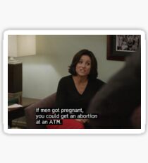 if men got pregnant - veep Sticker