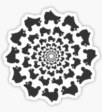 dunkler Skate-Kreis Sticker