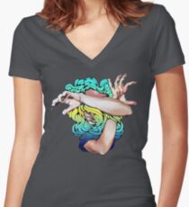 Wallflower (Social Disease Original) Women's Fitted V-Neck T-Shirt