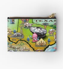 Round Rock Texas Cartoon Map Studio Pouch