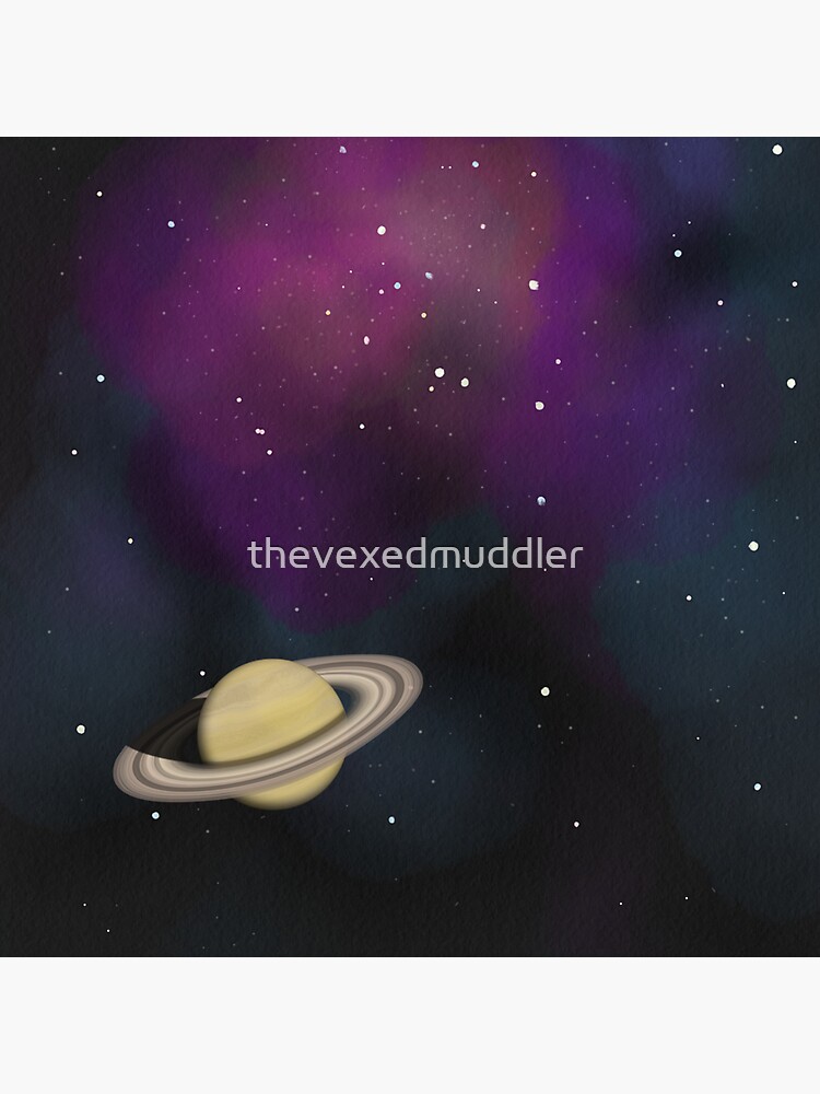 Saturn - Alien Ring Planet and Galaxy by thevexedmuddler
