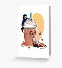 Pumpkin Spice Latte Greeting Card
