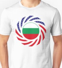 Bulgarian American Multinational Patriot Flag Series Unisex T-Shirt