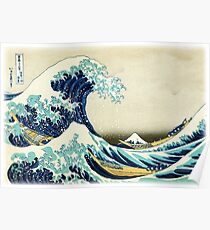 Die große Welle vor Kanagawa Poster