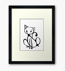 Ink Cat Framed Print