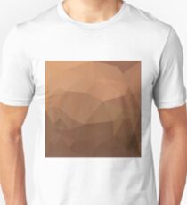 Burlywood Goldenrod Abstract Low Polygon Background Unisex T-Shirt