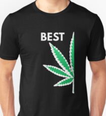 Best Buds Matching Couples Marijuana Leaf Shirts Unisex T-Shirt