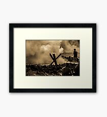 WW2 Shrapnel Framed Print