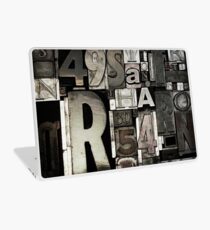 Custom Letterpress Laptop Skin