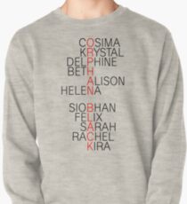 Sudadera cerrada Orphan Black - nombres