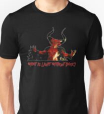 Lord of Darkness - What is light without dark? rev2 Slim Fit T-Shirt