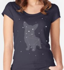 Corgi Constellation Women's Fitted Scoop T-Shirt