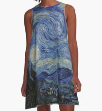 Starry Night (Vincent van Gogh) A-Line Dress