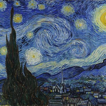 Artwork thumbnail, Starry Night (Vincent van Gogh) by dzdn