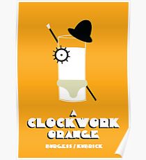Póster Una naranja mecánica: cartel minimalista