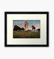 Swansea cenotaph Wales coastal path Framed Print