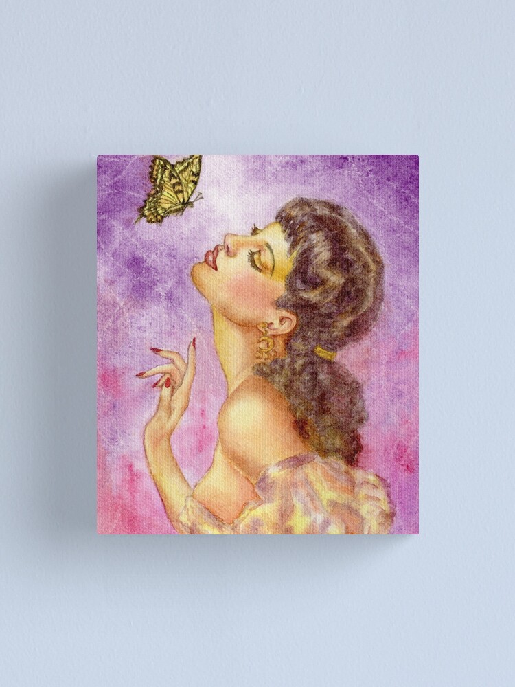 Alternate view of Beautiful Butterfly Girl Canvas Print