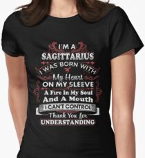 I'm A Sagittarius I Can't Control Funny T Shirt Women's Fitted T-Shirt