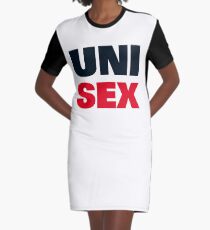 UNISEX red Graphic T-Shirt Dress