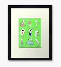 Superheroes Framed Print