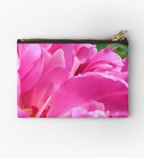 Pink Peony Petals Studio Pouch
