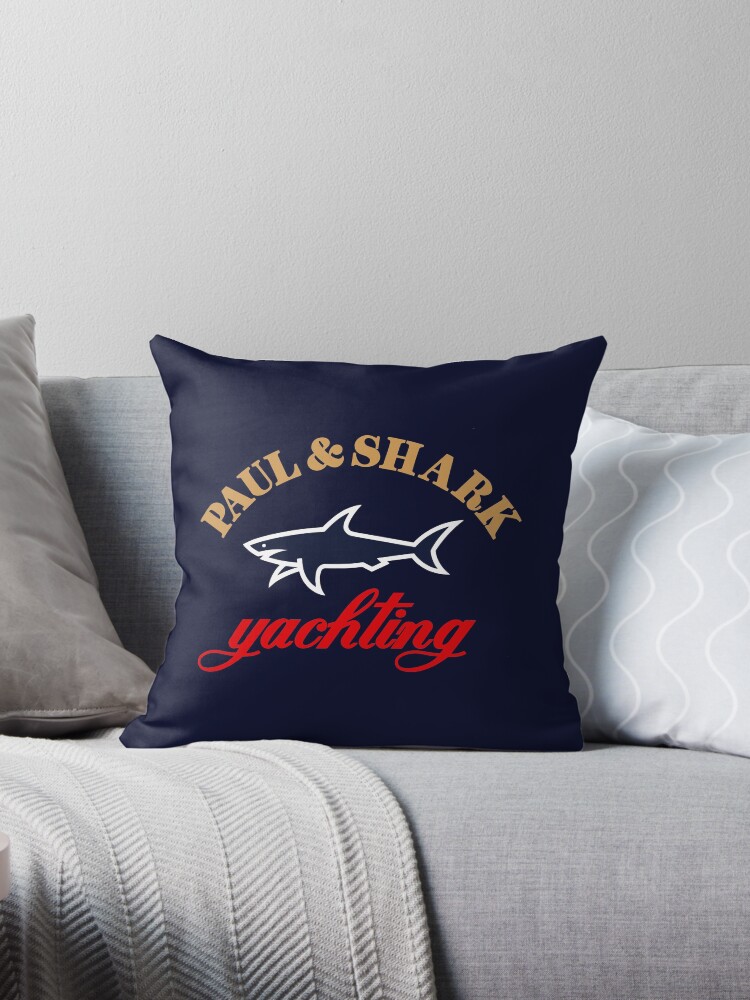 Shark Pillow paul & shark" throw pillowscleinka | redbubble Shark Pillow paul & shark" throw pillowscleinka | redbubble