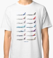 Airbus A380 Operators Illustration Classic T-Shirt
