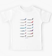 Airbus A380 Operators Illustration Kids Tee