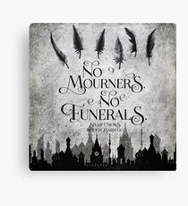 No Mourners No Funerals Canvas Print
