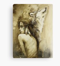 She Wolf Metal Print