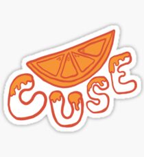 "Cuse" Sliced Orange Sticker Sticker