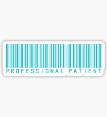 Professional Patient - Turquoise Sticker