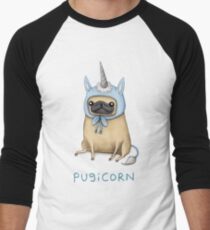 Pugicorn - Fawn Men's Baseball ¾ T-Shirt