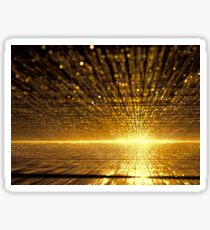 Golden dawn - digitally generated image Sticker