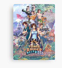 Tomb Raider III - 20 Years of Tomb Raider Metal Print
