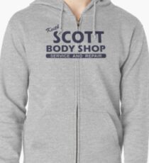 Keith Scott Body Shop Hoodie - Ein Baum Hill, Lucas Scott Kapuzenjacke