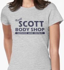 Camiseta entallada para mujer Sudadera con capucha Keith Scott Body Shop - One Tree Hill, Lucas Scott