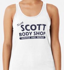 Keith Scott Body Shop Hoodie - Ein Baum Hill, Lucas Scott Tanktop für Frauen