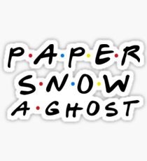 PAPER SNOW A GHOST Sticker