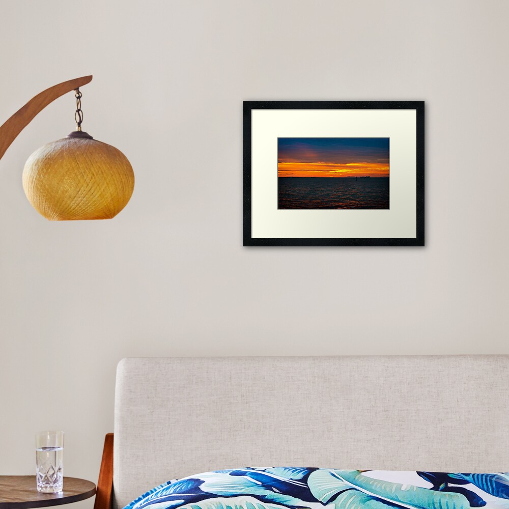 Golden Sunset Framed Art Print