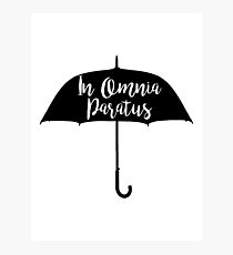 In Omnia Paratus Umbrella Photographic Print