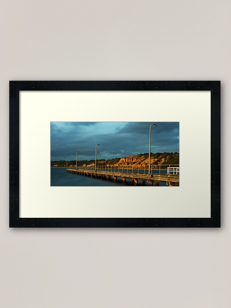 Alternate view of Red Bluff Cliffs Framed Art Print