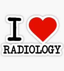 I Love Radiology Sticker