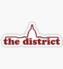 Washington DC Line Logo - Capital Sticker
