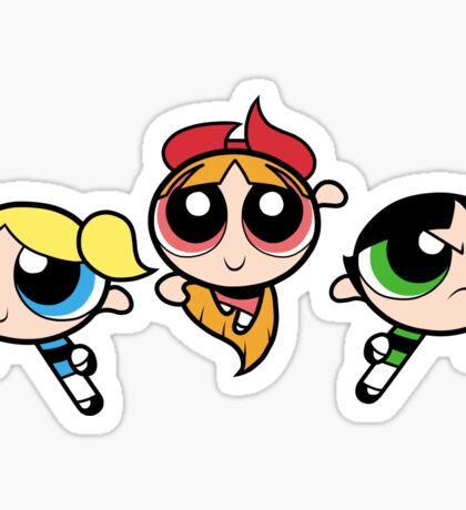 powerpuff girls stickers redbubble