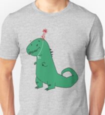 Birthday Dinosaur Slim Fit T-Shirt