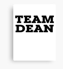 Team Dean Canvas Print