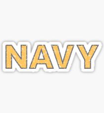 Distressed NAVY Sticker