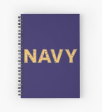 Distressed NAVY Spiral Notebook